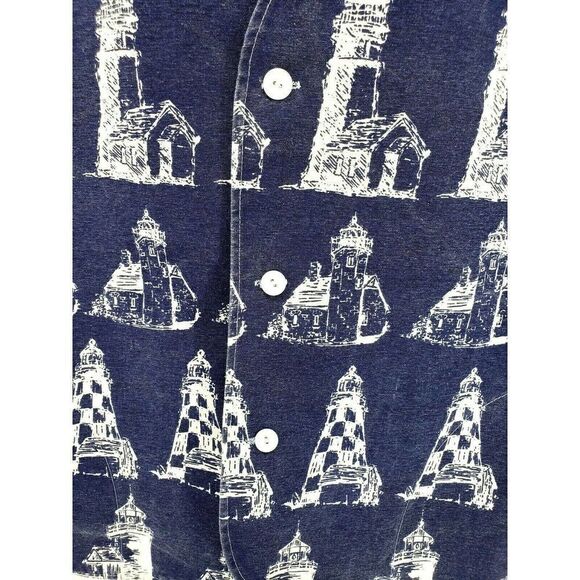 Michigan Rag Company Lighthouse Vest Blue Denim - Picture 9 of 12